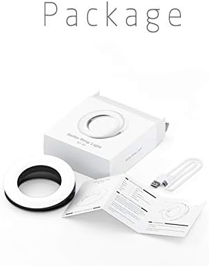 XINBAOHONG Selfie Ring Light Rechargeable Portable Clip-on Selfie Fill Light with 40 LED for Smart Phone Photography, Camera Video, Girl