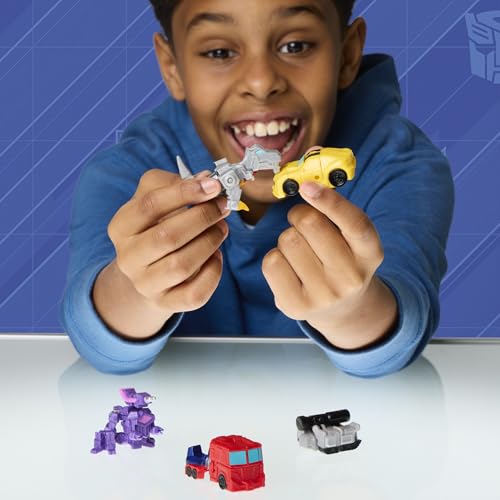 Transformers Tiny Turbo Changers 1.5" Mini Action Figures, Set of 5 Collectible Characters, Robot Toys for Ages 5+