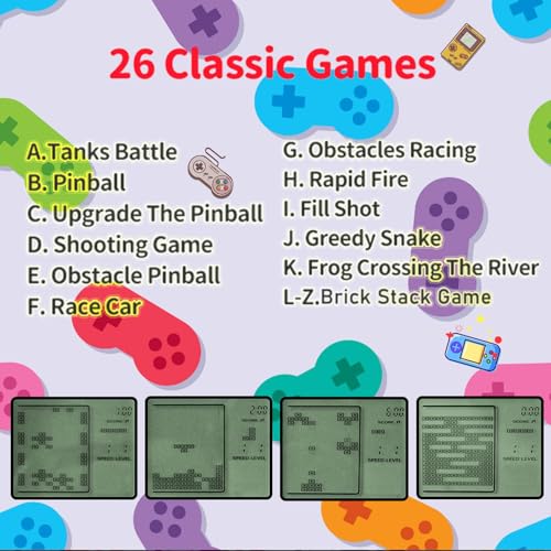 18Pcs Video Game Party Favors for Kids, Arcade Video Game Birthday Supplies Mini Gaming Console Keychain Classroom Prizes for Boys and Girls