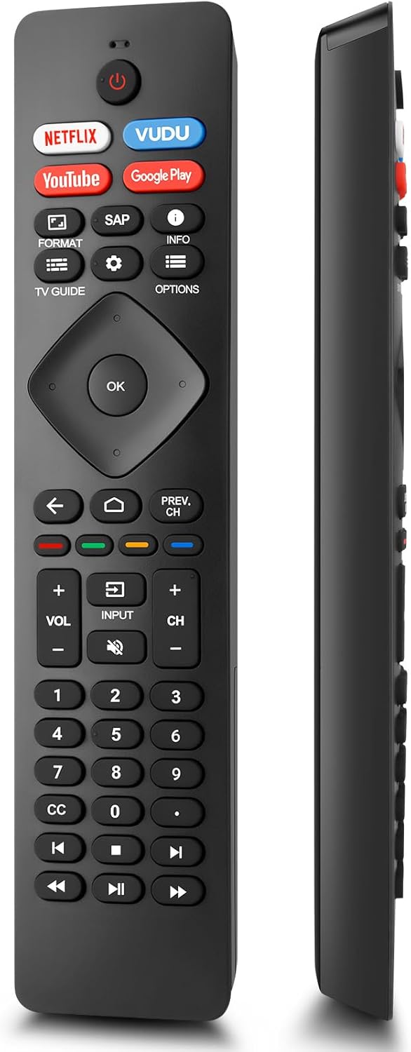 Replacement for Philips Smart TV Remote Control,Universal for Philips 4K UHD Android Smart TVs