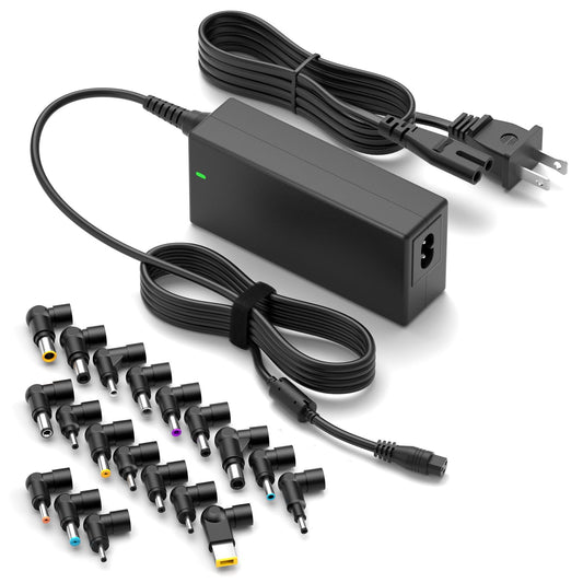 ZOZO 90W AC Universal Laptop Charger for HP Dell Gateway Toshiba Lenovo Acer Asus Samsung Sony Fujitsu Notebook Ultrabook Chromebook DC 12V 16V 18.5V 19V 19.5V 20V Power Adapter Supply Cord