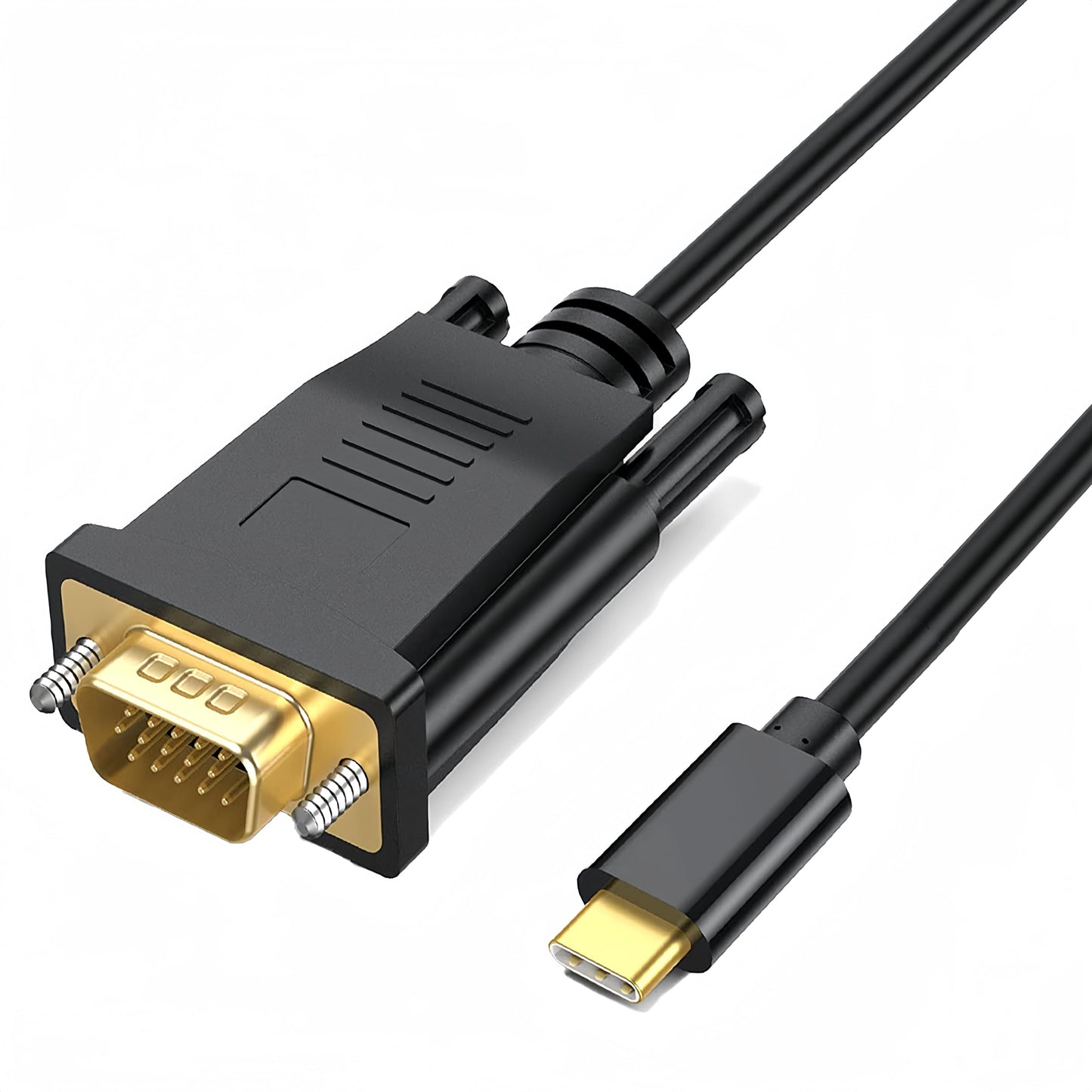 USB C to VGA Cable 3ft, VGA to USB C Cable for Monitor, Compatible with MacBook Pro/Air, iPad Pro, Phone, Laptop, Projector