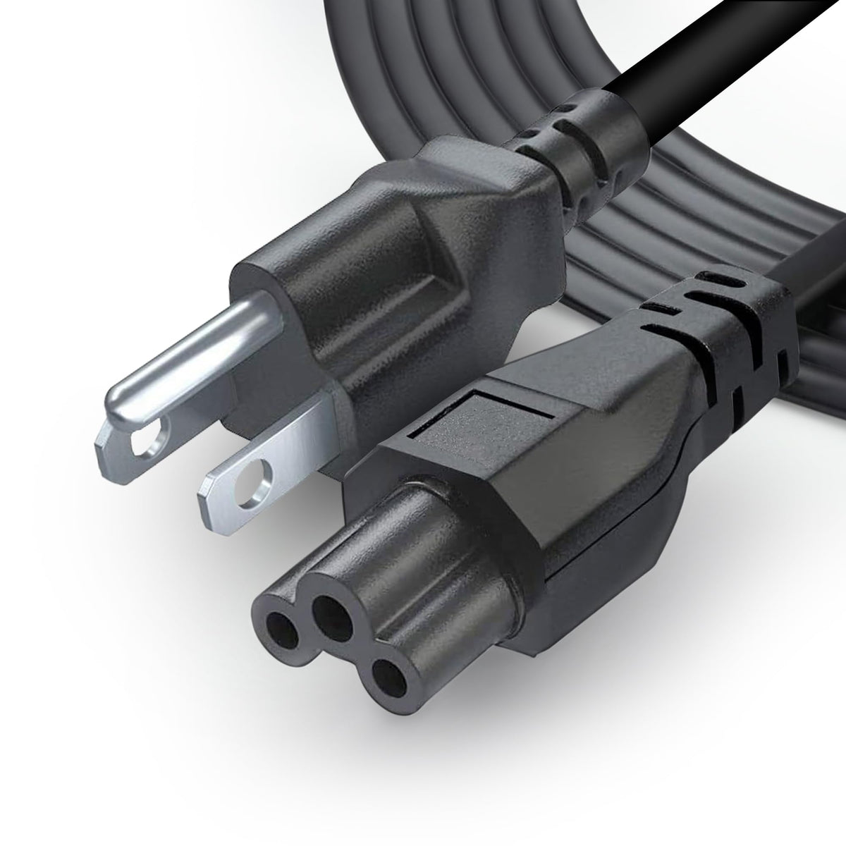5FT 3 Prong AC Power Cord – Universal Laptop Cable NEMA 5-15P to C5 for Dell, HP, Lenovo, Asus, Acer, Toshiba, Sony