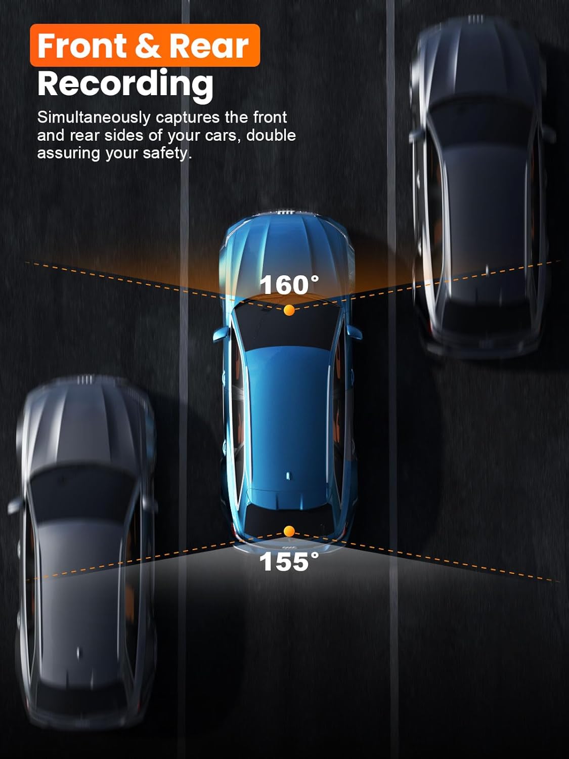 Affver 4K+2.5K Dash Cam Front and Rear, Built-in 5G WiFi 6 GPS Dual Dashcam | 64GB Card Included, 3.59" IPS Screen, APP Control, G-Sensor, Loop Recording, 24H Parking Mode, Night Vision, Car Dash Camera