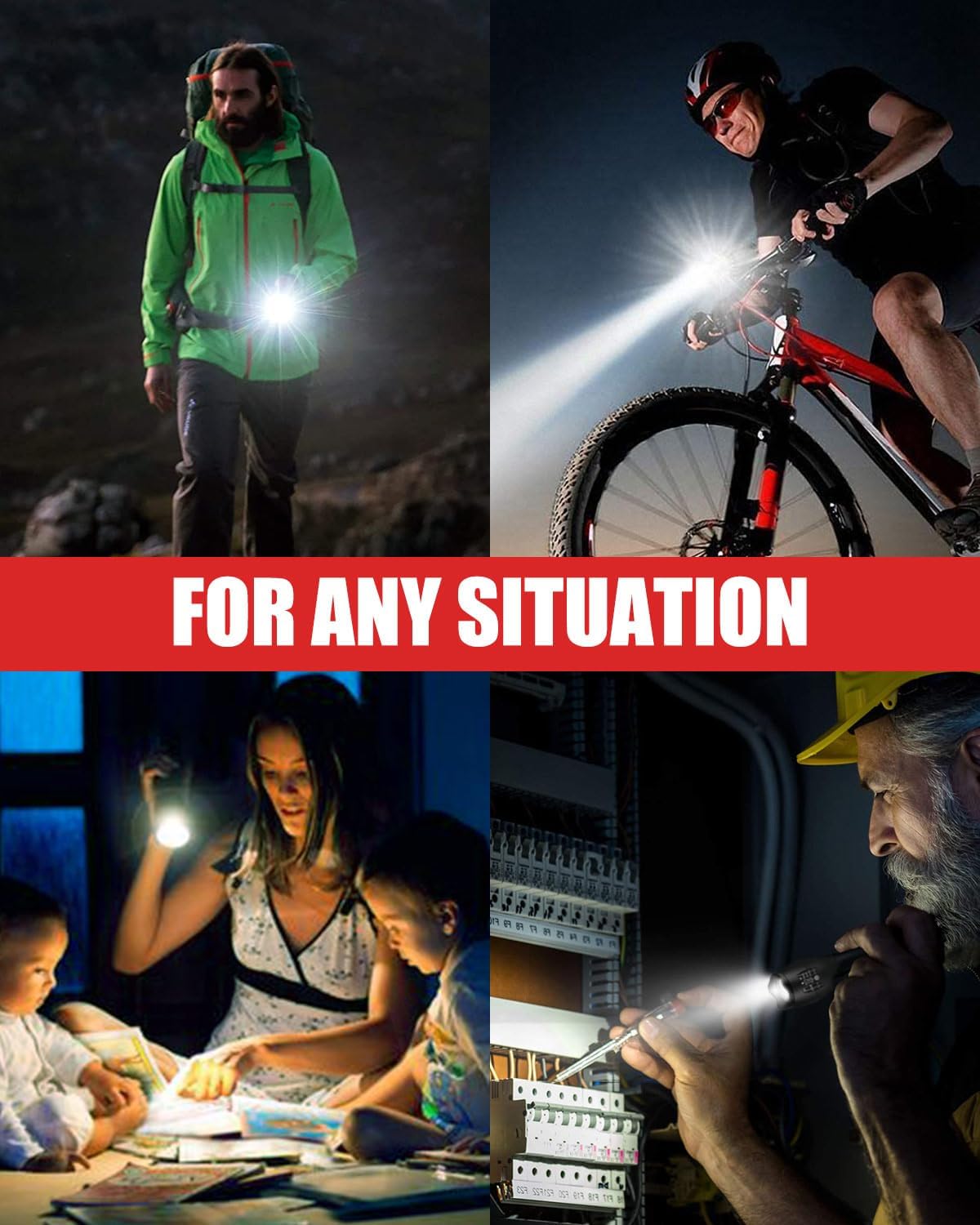 Victoper LED Flashlight 2 Pack, Bright Tactical Torch High Lumens with 5 Modes, Waterproof Zoomable Flash Light, Valentine's Day Gifts for Men, Hunting Camping Essentials Gear