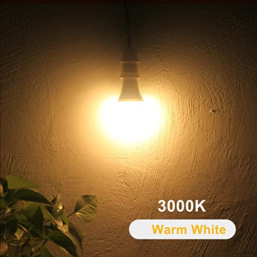 Dusk to Dawn LED Light Bulbs Outdoor, Automatic On/Off, 60W Equivalent, Warm White 3000K, Energy Efficient 9.5W, 850 Lumen, A19, E26 Base, 4-Pack