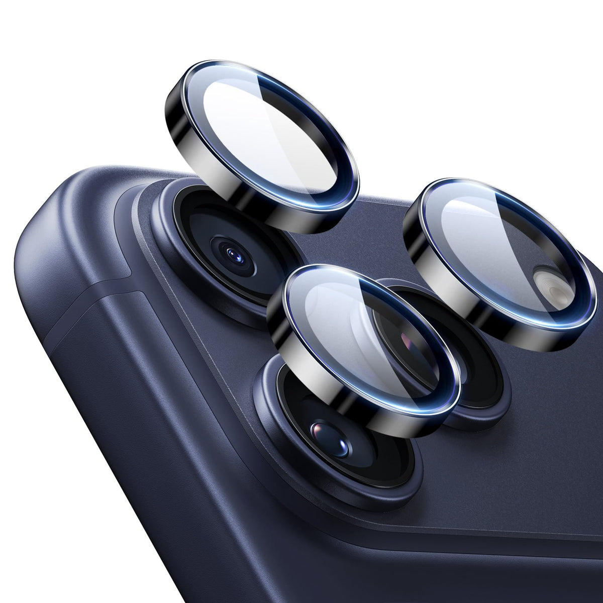 ESR Camera Lens Protector for iPhone 17 Pro Max/17 Pro/16 Pro Max/16 Pro/15 Pro Max/15 Pro/14 Pro Max/14 Pro (Black)