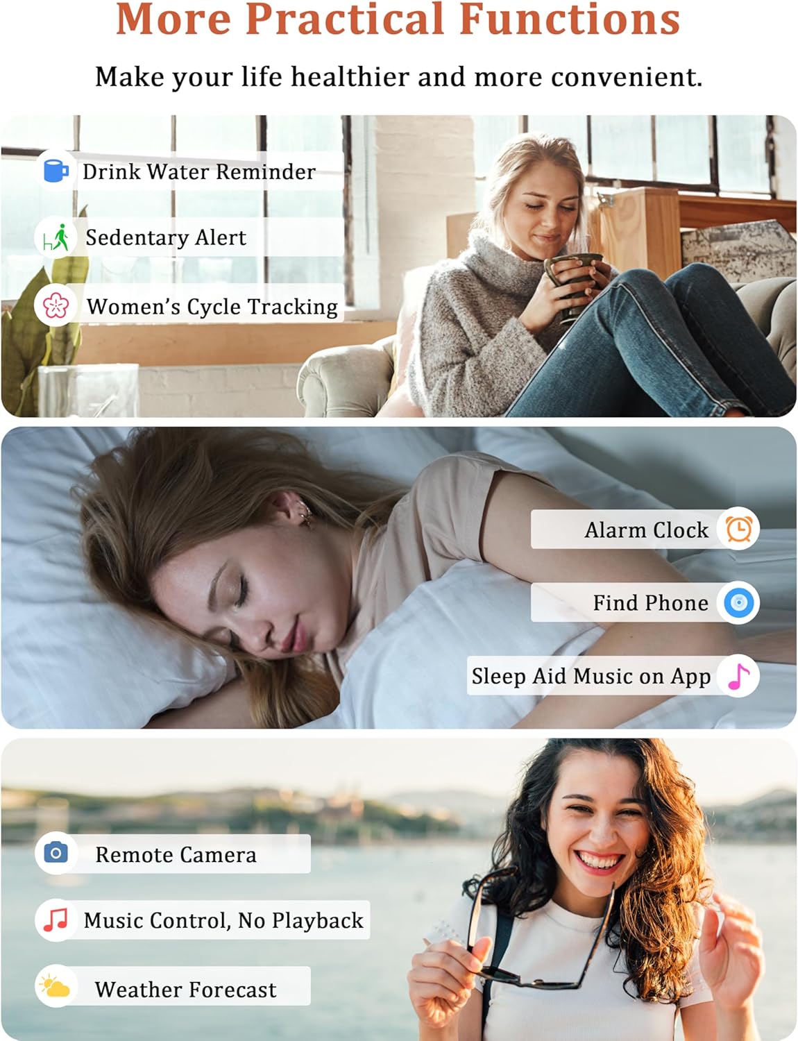 LODIMEKE Smart Watch, Alexa Built-in, Answer/Make Calls 44mm Smartwatch Women Men, 1.83" Sports Watch IP68 Waterproof