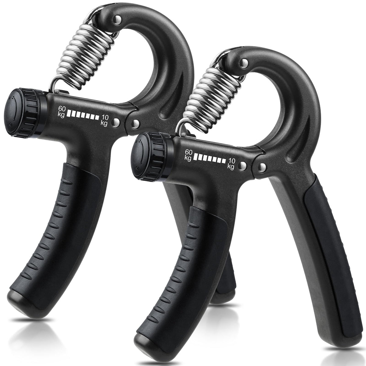 NIYIKOW 2 Pack Grip Strength Trainer, Hand Grip Strengthener, Adjustable Resistance 22-132Lbs (10-60kg), Forearm Strengthener