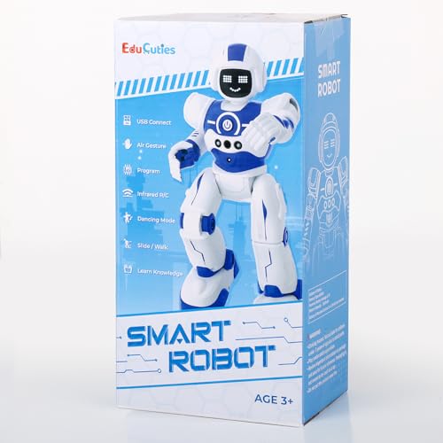 Robot Toys for Kids, Programmable Remote Control Smart Walking Dancing Robot Toy with Gesture & Sensing for Age 4 5 6 7 8 9 10 Year Old Boys
