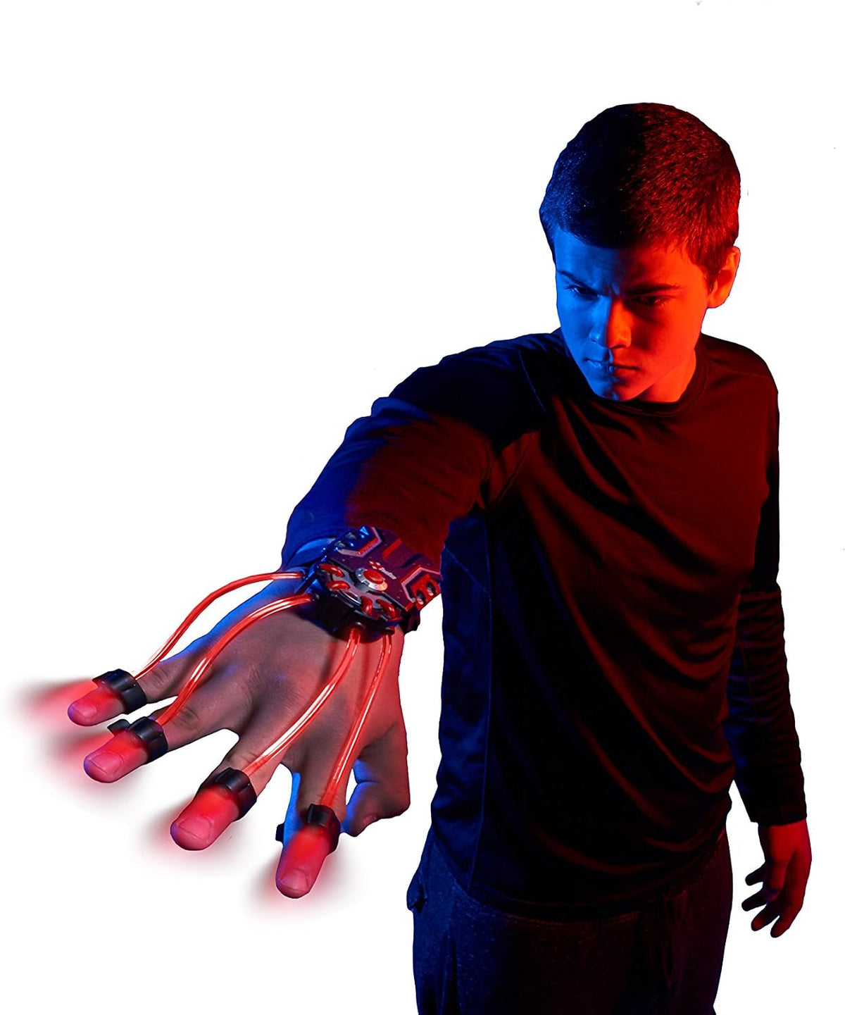 SpyX / Light Hand - LED Light Up Glove Toy for Spy Kids. Cool Flash Light Finger Device to Navigate in The Dark. Elastic LED Spy Toy Gadget