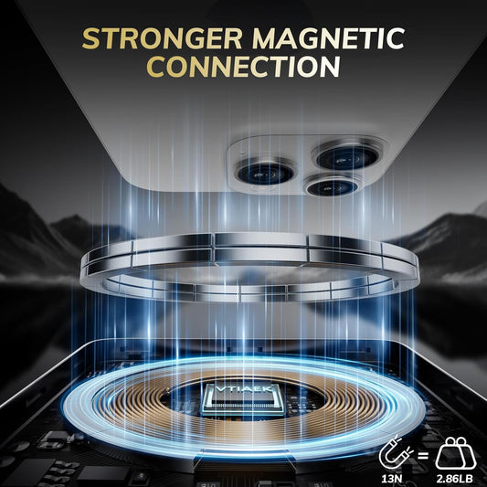 0.3" Ultra Slim, Alloy-Made, Credit Card, Magsafe Portable Charger for iPhone, 5000mAh Fast Charging Magnetic Power Bank