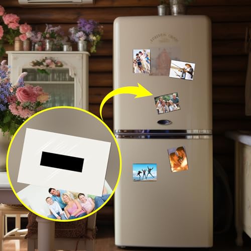 10 Feet x1/2 in Magnetic Tape Strips Roll with Adhesive Backing, Flexible Sticky Magnet Tape for Lightweight Craft DIY Projects