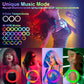 10" Selfie Ring Light with 73" Tripod Stand & 1 Phone Holder, LED Camera Ringlight with 48 RGB Colors Modes & Musical Rhythm Mode
