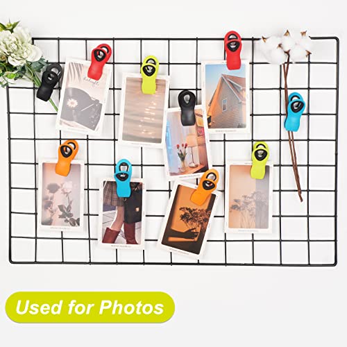 12 Pack Chip Clips Bag Clips, Magnetic Bag Clip for Food Storage Heavy Duty, Plastic Food Clip for Chips, Snack, Kitchen, Refrigerator, Garden, Sewing