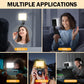 120 LED Selfie Light for iPhone, Portable Phone Light with Clip & Camera Tripod Adapter - 5000mAh Rechargeable, 3 Lighting Modes
