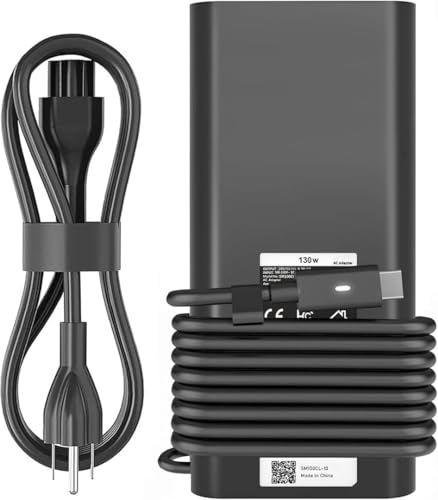 130W USB C Laptop Charger Compatible with Dell Precision 5570 5560 5550 5530 5760 5750 3560 Latitude 7410 7310 7210 9410 9510 5420 5520 5510 XPS 15 17