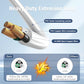 1875W Short Extension Cord, 15A 14AWG Low Profile Flat Plug Heavy Duty Extension Cord Outlet Saver 3-Prong Grounded Power Extension (White 1 Feet)