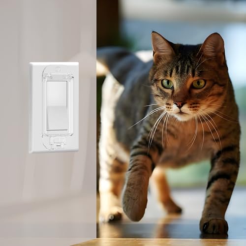 2 Light Switch Guard Cover, Baby Proof Wall Switch Cover Guard for Rocker Light Switch Protects Your Lights or Circuits from Being Accidentally Turned
