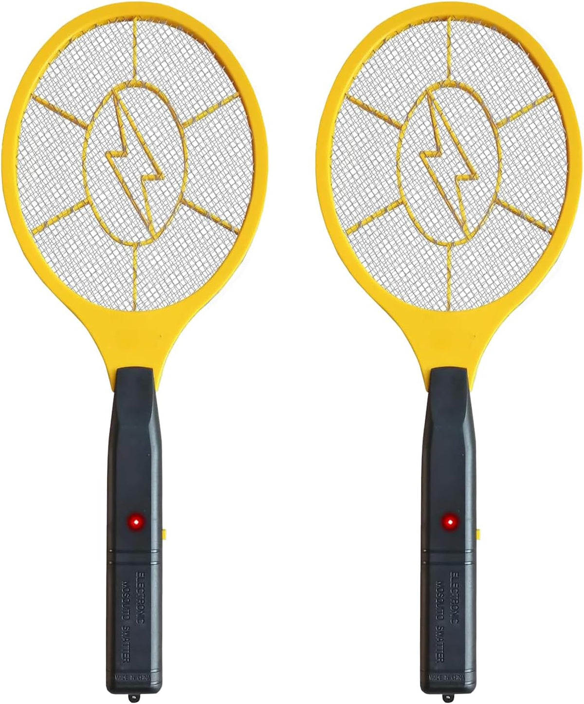 2 Pack Electric Fly Swatter, Handheld Bug Zapper Racket for Outdoor & Indoor, Mosquito Zapper Racket Battery Powered Tennis Mosquito Rackets