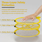 2 Pack Electric Fly Swatter, Handheld Bug Zapper Racket for Outdoor & Indoor, Mosquito Zapper Racket Battery Powered Tennis Mosquito Rackets