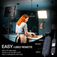 2-Pack LED Video Light Kit, NiceVeedi Studio Light, 2800-6500K Dimmable Photography Lighting Kit with Tripod Stand&Phone Holder, 73" Stream Light