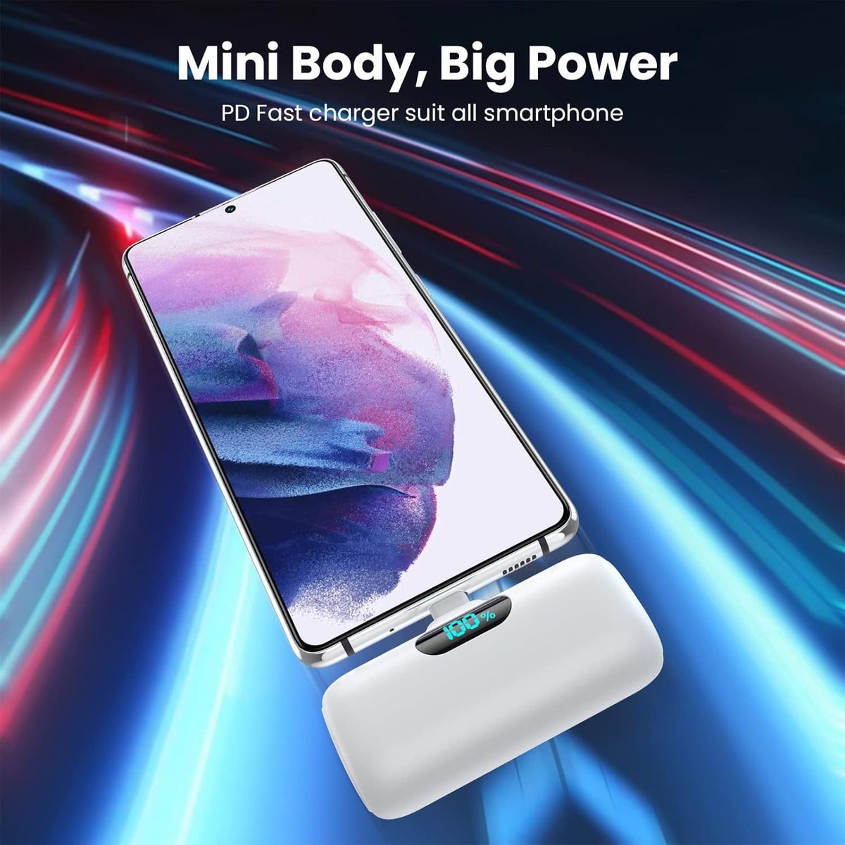 2-Pack, Portable Charger for iPhone 17/16/15, Mini Power Bank 5000mAh PD USB C Portable Phone Charger, Travel Essential Battery Pack