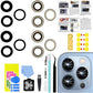 2 Sets LEAFE for iPhone 13 Pro and iPhone 13 Pro Max Camera Lens Replacement, Camera Glass Lens with Pre-Installed Adhesive+Repair Tools