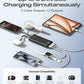 20000mAh Power Bank Fast Charging, Portable Charger with 4 Built-in Cables & 6 Outputs, 20W PD USB C Battery Pack Compatible with iPhone 16/15, Galaxy