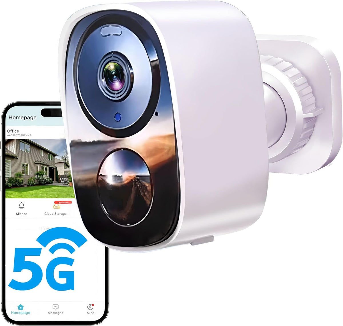 2K Security Cameras Wireless Outdoor, Free Cloud Storage, 1-6 Months Battery Life, Waterproof, 2-Way Talk