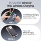 M3 Ultra Slim 0.4'' Wireless Power Bank, 12800mAh Magnetic Portable Charger with Built in Cable and Strap