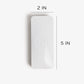 U Brands Magnetic Dry Erase Board Felt Eraser, 2"x5"x1", White, Lightweight Modern Design