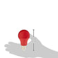 Basics A19 Red Color Party LED Light Bulbs, 60W Equivalent, 9W Energy Efficient, E26 Standard Base, Non-Dimmable, 10,000 Hour Lifetime, 2-Pack