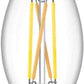 PHILIPS LED 60W BA11 E12 Chandelier Bulbs 3-Pack Ultra Definition Soft White (2700K) 500 Lumen (5W = 60W) Dimmable Flicker-Free LED Candelabra Bulbs