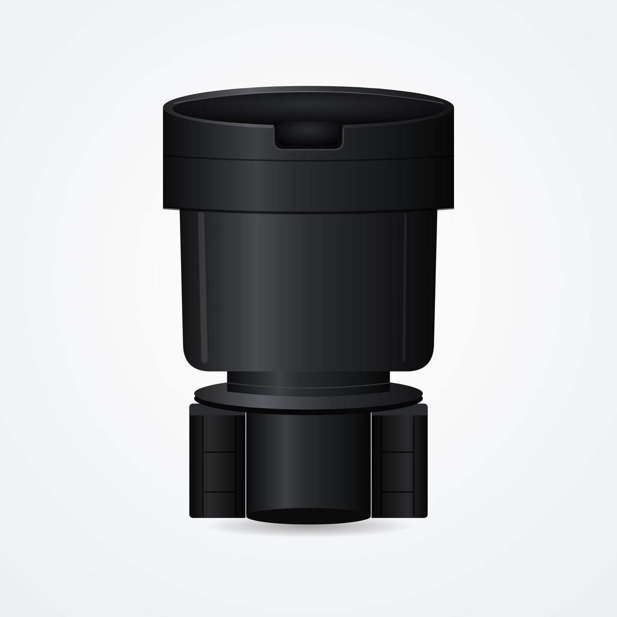 Car Cup Holder Expander – Fits 3.4–3.8" Large Bottles, Adjustable Base, Black