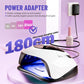 268W UV LED Nail Lamp, UV Light for Gel Nails with 57 Beads, Nail Dryer with 4 Timer Setting & LCD Touch Display, Professional Nail Lamp