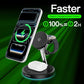 3 in 1 Magnetic Wireless Charger Stand for iPhone, Apple Watch and AirPods