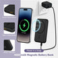 3 in 1 Wireless Charging Station, 5000mAh Removable Power Bank Charger Stand for Phone/Watch/Air Pods - Portable Magnetic Battery Pack