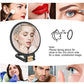 30x Magnifying Mirror, Travel Hand Mirrors with Handle - Double Side Handheld Mirror with 1X 30X Magnification & Adjustable Handle/Stand (Black)