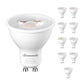 DEWENWILS 10-Pack GU10 LED Bulb Dimmable, 3000K Warm White GU10 Bulb Replacement for Track Lighting, 500LM, 7W(50W Equivalent) LED Light Bulb for Kitchen, Range Hood, Living Room, Bedroom