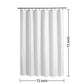 ALYVIA SPRING Waterproof Fabric Shower Curtain Liner with 3 Magnets - Soft Hotel Quality Cloth Shower Liner, Light-Weight & Machine Washable - Standard Size 72x72, White