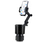 This Hill Car Cup Holder Expander 2-in-1 with Adjustable Base & 360° Rotating Phone Mount, Compatible with iPhone 17 Pro Max and Smartphones up to 4.13", Fits Large Bottles up to 3.78"
