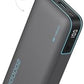 CUKTECH 45W Power Bank 20000mAh, Portable Travel Charger Built-in USB C Cable, Fast Charging Battery Pack for iPhone 16/15/14/13, iPad, Samsung Galaxy, Google Pixel, Android and More (Gray)