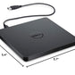 Dell USB Slim DVD +/- RW Drive DW316 - Plug and Play, 8 Watt Power Consumption, Windows 11 or Below - Black