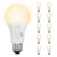 Feit Electric A19 LED Light Bulb, 60W Replacement, Dimmable, Selectable Color Temperatures (2700K-5000K), 800 Lumens, General Purpose Light Bulbs, 15,000-Hour Lifetime, OM60DM/5CCTCA/LED/ 10 Pack