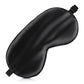 Sleep Mask Silk Eye Mask for Men Sleeping Mask, Adjustable Elastic Strap for Night Shading Sleep Mask, Soft and Comfortable for Both Men and Women(Black)