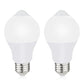 Motion Sensor Light Bulbs for Outdoor Indoor, 9W A19 Motion Detector Led Bulb, 60 Watt Equivalent, E26 800lm 5000K Daylight, Dusk to Dawn Motion Activated Security Lights for outside, Inside (2 Pack)