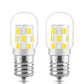LED Microwave Light Bulb Under Hood 40W Equivalent-125V E17 Base for Whirlpool Microwave Light Bulb - 3W 400LM Dimmable Range Hood T7 Appliance Oven Light Bulbs, 2 Packs (2700K Warm White)