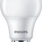 PHILIPS LED 40W A19 4-Pack Basic Soft White (2700K) 450 Lumen (6.5W = 40W) Frosted Flicker-Free Light Bulbs