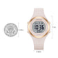 GOLDEN HOUR Waterproof Sport Women's Digital Chronograph Silicone Strap Watch